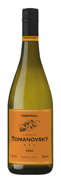 Láhev bílého vína Hibernal 2022 Vinařství Tomanovský