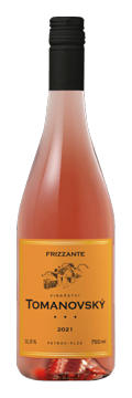 Láhev růžového vína Frizzante Rosé Zweigeltrebe 2021 Vinařství Tomanovský
