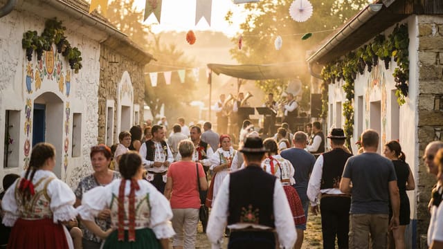 Folklorní akce a otevřené sklepy v Petrovských Plžích